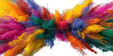 Vibrant explosion of colorful powder (11)