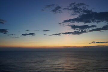 sunset over the sea