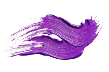 Abstract vibrant purple paint strokes