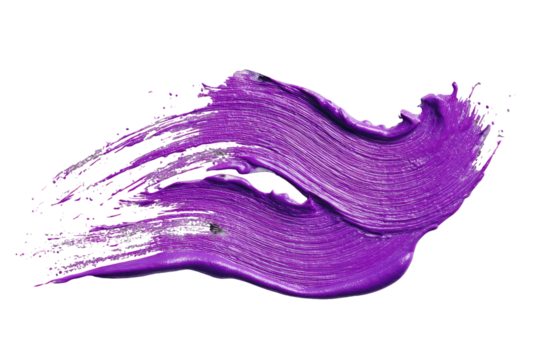 Abstract vibrant purple paint strokes