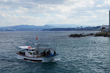 Fototapeta premium fishing boats in the harbor