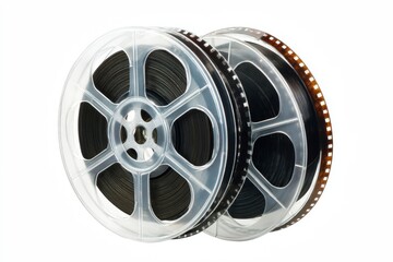 Obraz premium Two film reels stacked (1)