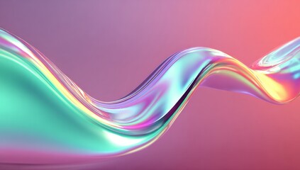 Abstract liquid swirl, vibrant colors