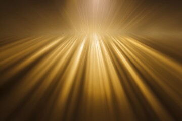 Golden light rays converging on a point