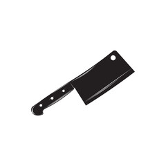 Butcher cleaver icon. Vector meat cleaver illustration, perfect for kitchen, butcher, and food designs.