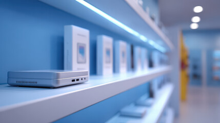 retail shelf filled with highquality electronics and digital reviews for each product