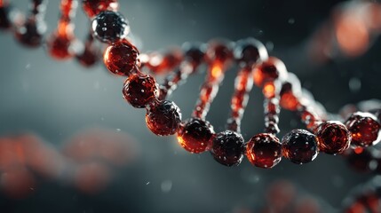 Illuminated DNA helix structure: A detailed representation of genetic material