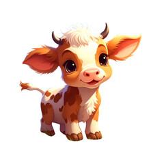 Untitled design - Adorable Baby Cow Cartoon Illustration Cute Calf Image By Anggoro 