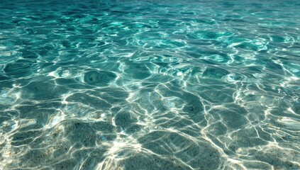 Obraz premium Clear turquoise shallow water