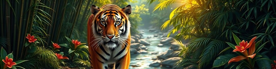 Naklejka premium Tiger