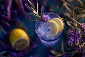 Refreshing lavender lemon drink