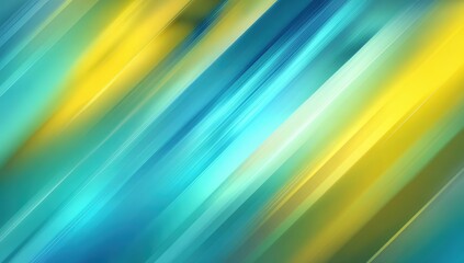 Obraz premium Abstract diagonal stripes of vibrant yellow and turquoise