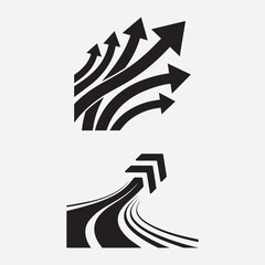 Set arrow icons. Collection different arrows sign. Black arrows icons