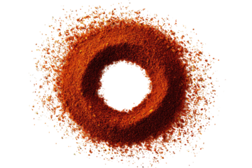 Fiery ringed donut, abstract