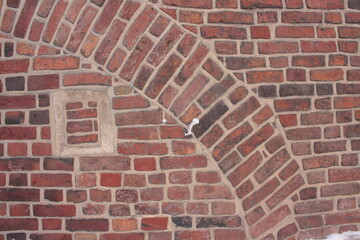red brick wall