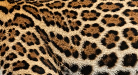 Close up of wild cat fur with a black spotted pattern texture