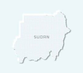 Minimal Sudan map — versatile and modern, perfect for education or travel branding.