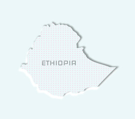 Minimal Ethiopia map — stylish outline for education, culture, and travel branding.