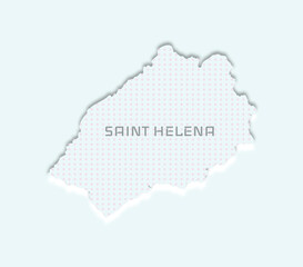 Minimalist map of Saint Helena – perfect for education, travel branding, posters, and modern design.