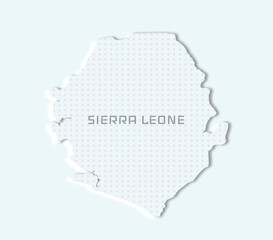 Minimal Sierra Leone map — stylish and versatile for decor, education, and travel branding.