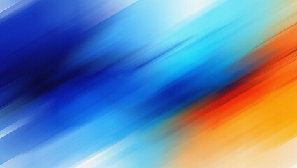 Diagonal Streaks of Blue Orange and White Abstract Background image photo