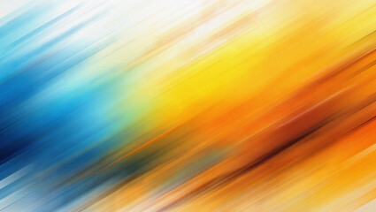 Diagonal Streaks of Blue Yellow and Orange Abstract Background image photo