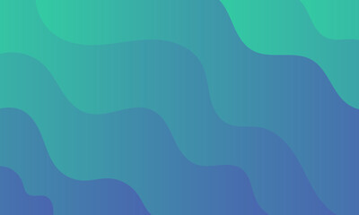green blue smooth lines wave curves with soft gradient abstract background