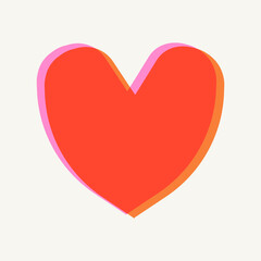 Heart Risograph Illustration