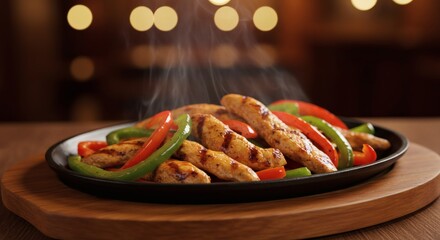 Sizzling Fajitas Close Up