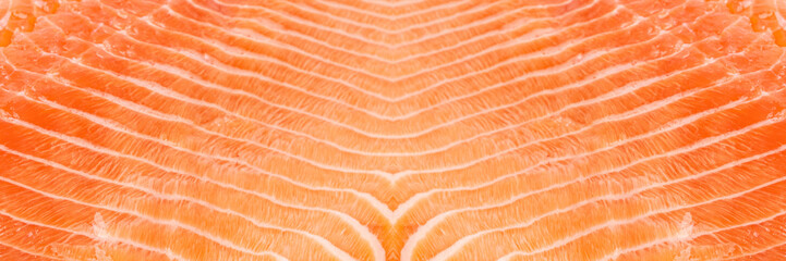 Natural Atlantic Norwegian Salmon Fillet Texture or Pattern