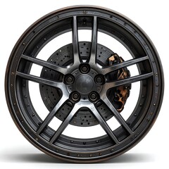Obraz premium Detailed car wheel design