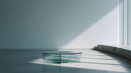 Glass Coffee Circle Table