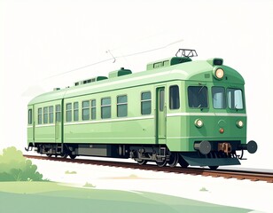 Obraz premium 電車 イラスト