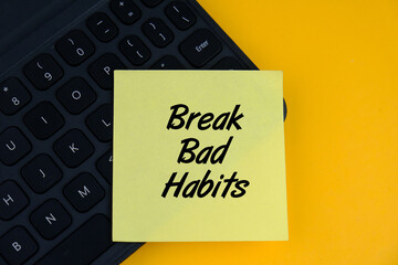 POSITIVE quote. Best motivational quotes and sayings about life, wisdom, positive, empowering, success, motivation and inspiration image quote. Break bad habits