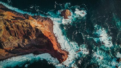 Spectacular Aerial View of Sao Jorge Island, Azores, from Ponta dos Rosais