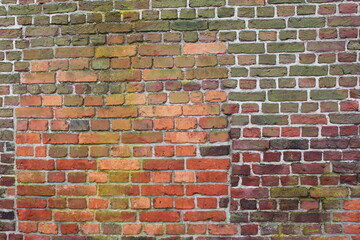 red brick wall