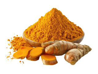 Golden spice powder and roots