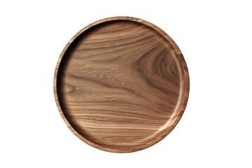 Round wooden plate, top view (1)
