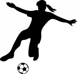 Girl Doing Squats Silhouette7...