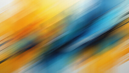 Diagonal Streaks of Yellow Blue and Orange Abstract Background Keywords: abstract, background, diagonal, streaks, motion, blur, color, gradient, light, energy, dynamic, movement, vibrant, bright