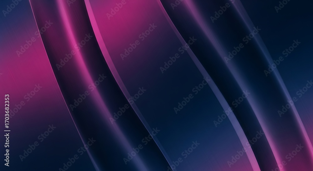 Canvas Prints abstract dark blue and magenta swirling lines with subtle glow background curve