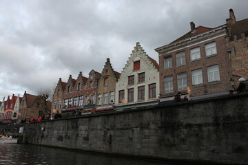 Naklejka premium canal in bruges belgium