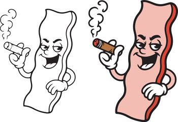 Fototapeta premium man smoking cigarette