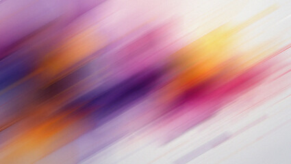 Soft Diagonal Blur of Purple Pink Orange and Yellow Abstract Background streaks