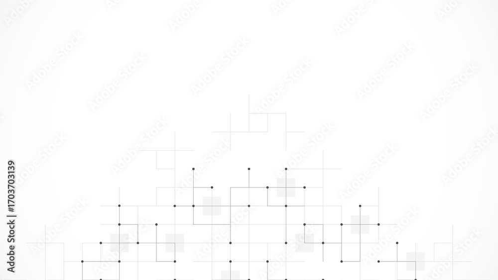 Wall mural minimalistic texture with linear squares pattern. creative idea of modern design with abstract geome
