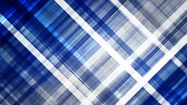 Abstract diagonal grid pattern in shades of blue and white
