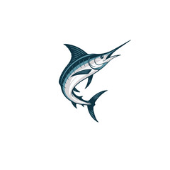 vector illustration of a fin fish