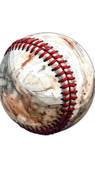 Worn baseball, dirty and used (1)