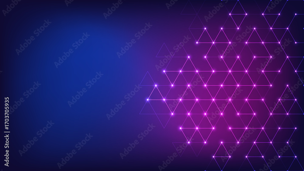 Wall mural creative idea of modern design with abstract geometric background. minimalistic texture with triangl