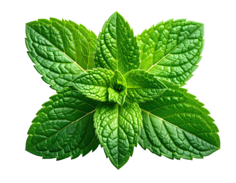 Close-up of vibrant green mint leaves (5)